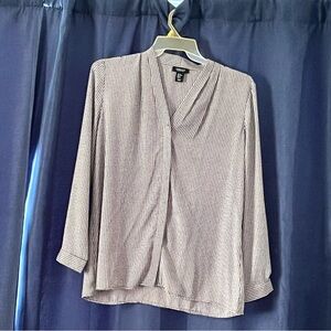 Women's Black and White Blouse